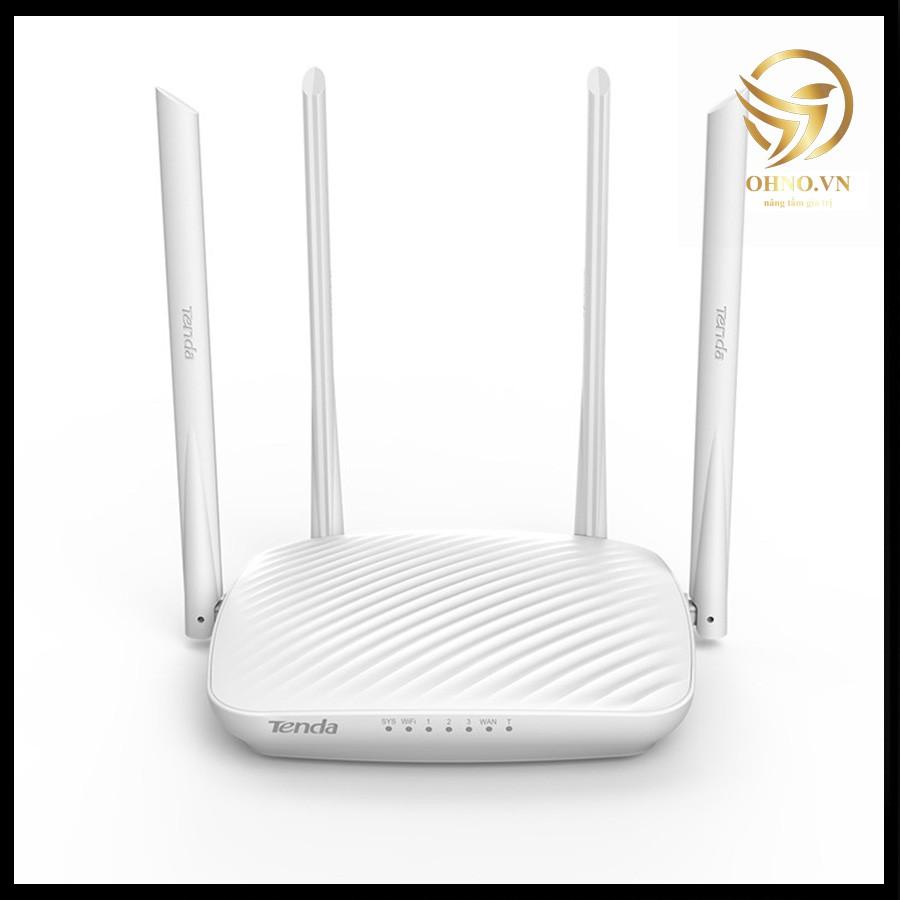 Bộ Phát Modern Wifi Router Tenda F9 Chuẩn N 600Mbps Cục Phát Sóng Wifi 4 Râu Siêu Mạnh Tốc Độ Cao hàng chính hãng