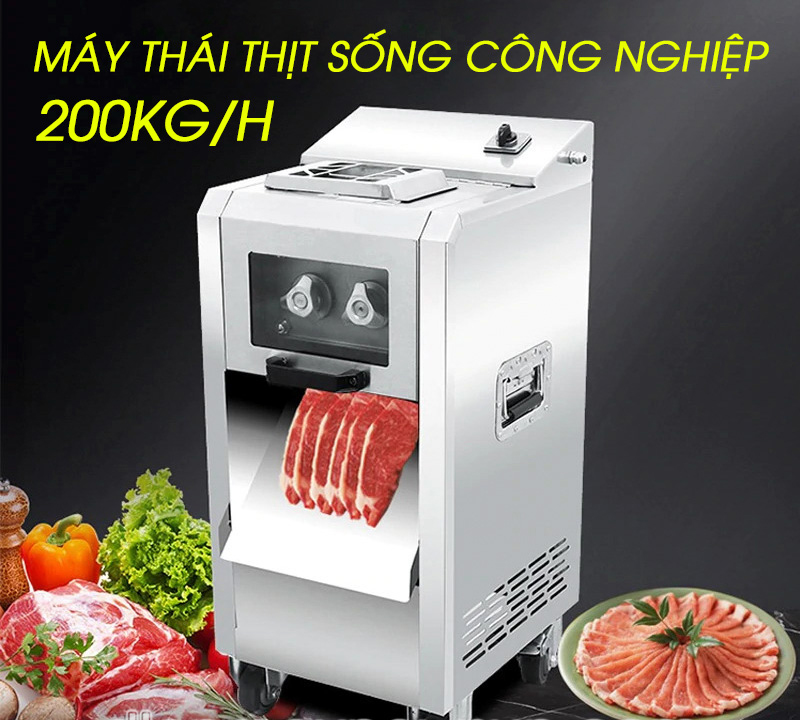 Máy Cắt, Thái Thịt Tươi Sống DQ-8 NEWSUN Thay Được Lưỡi Dao - Hàng Chính Hãng