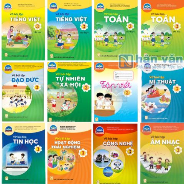 Bộ Sách Bài Tập Lớp 3 - Chân Trời Sáng Tạo 2024 - 12 Cuốn