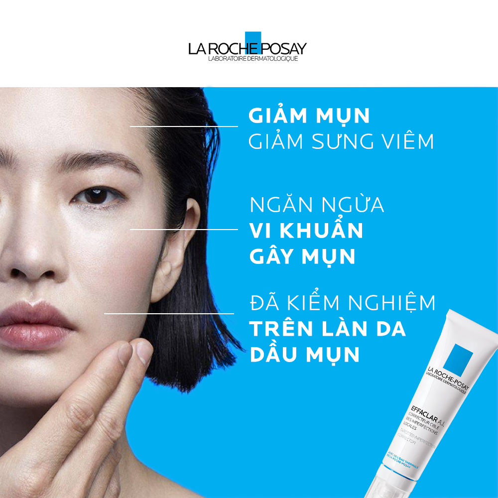 Kem giảm mụn chuyên biệt La Roche Posay Effaclar A.I 15ml