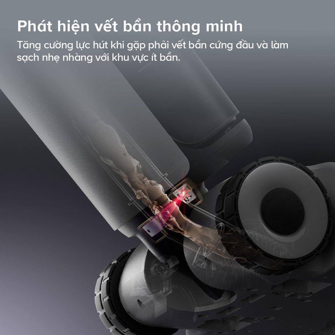 Máy Hút Bụi Lau Sàn Roborock F25 Sấy Giẻ Lau Bằng Khí Nóng Khử Khuẩn 22.000 Pa - Hàng Chính Hãng