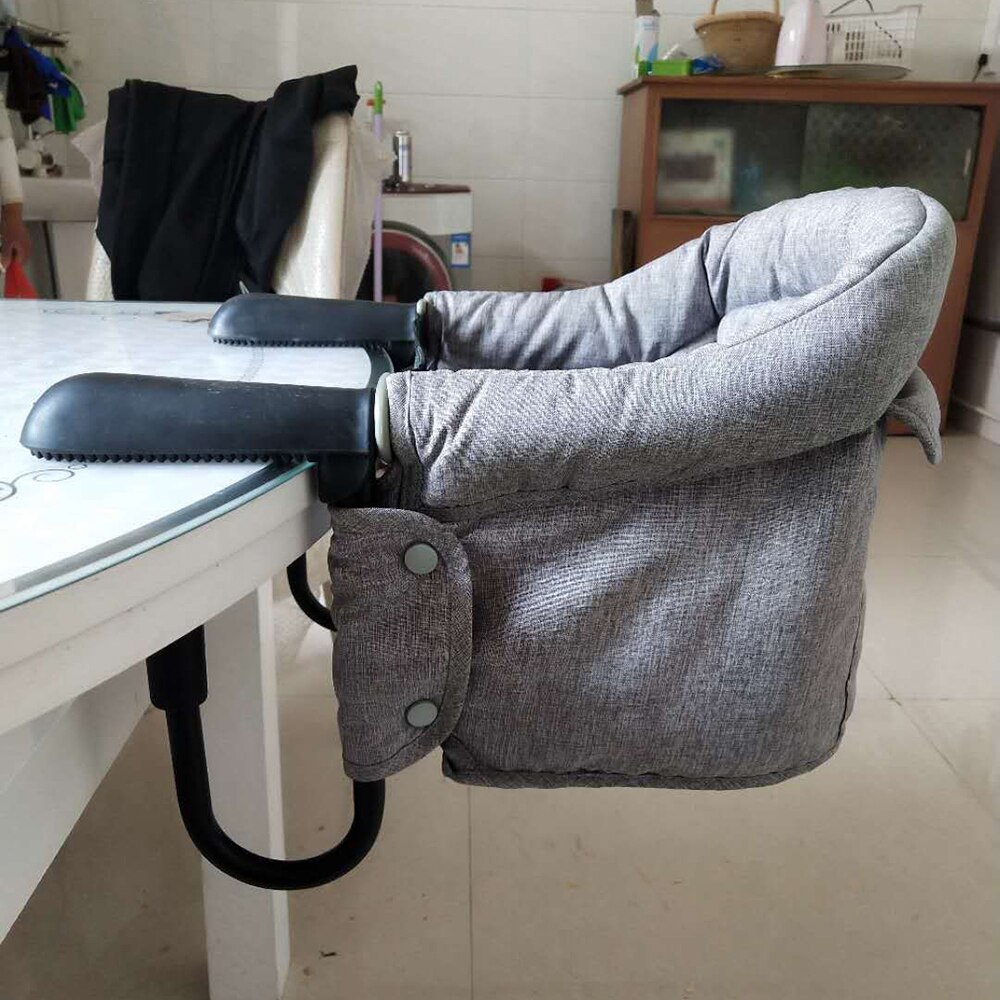 Ghế ăn cho bé di động gấp gọn bàn ăn Travel Chair for Baby and Children (Grey)