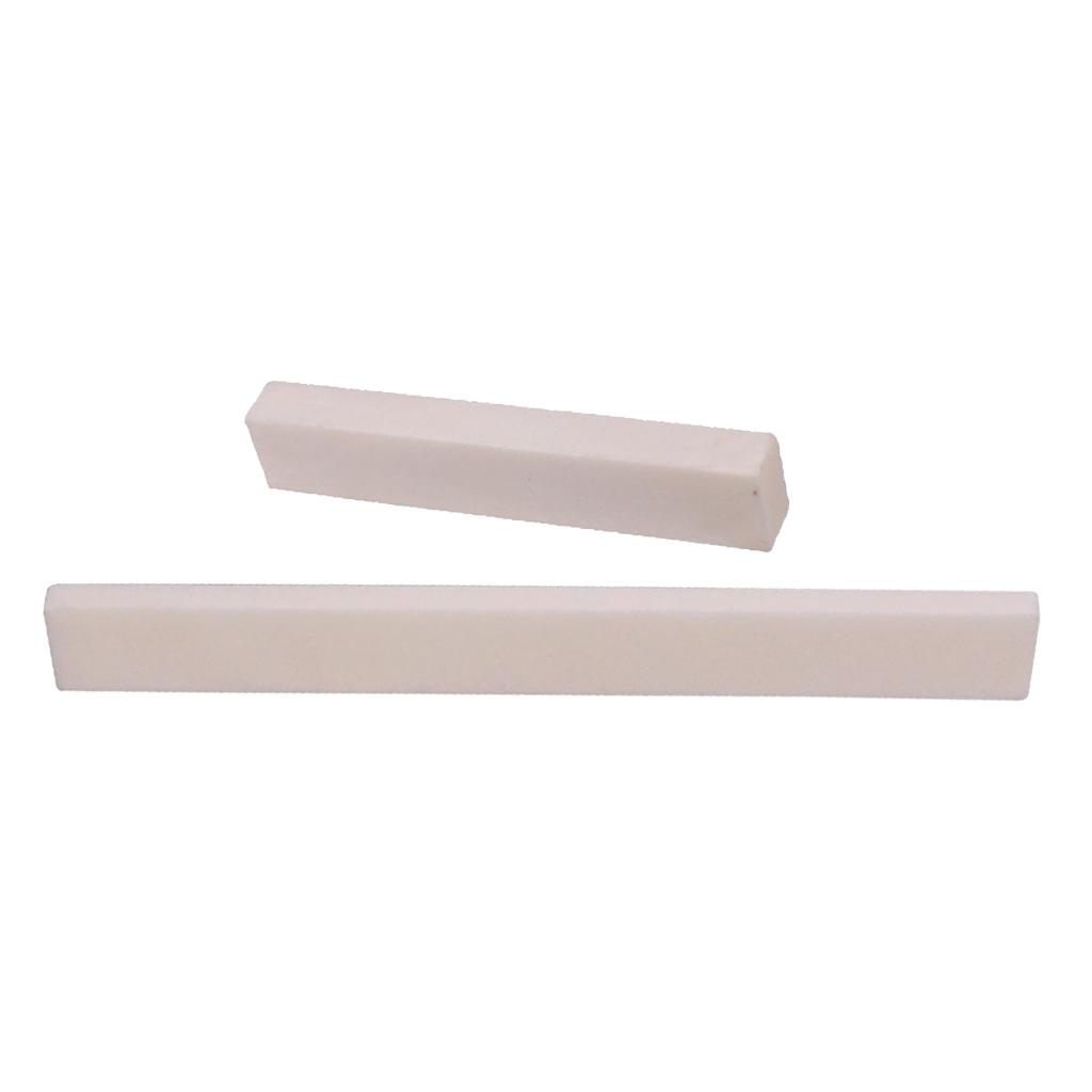 2x Trống Guitar Nut Và Yên Trắng Cho Guitar Acoustic Cổ điển Điện