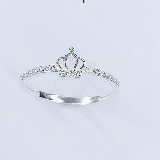 Nhẫn Bạc Nữ Hình Vương Miện Đính Đá - Trang Sức TNC Jewellery