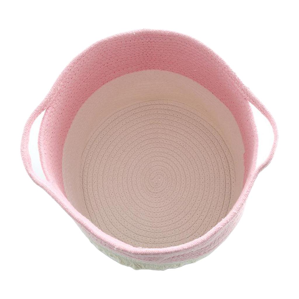 Cotton Rope Basket  100% Natural Cotton! Rope Basket, Woven Storage Basket, Blanket Basket Living Room, Toy Basket, Pillow Basket