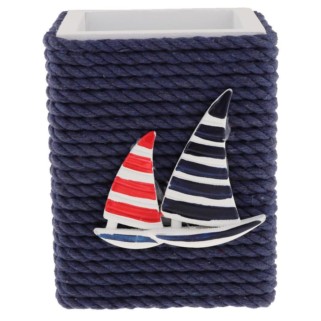 Exquisite pencil holder Mediterranean style desktop organizer