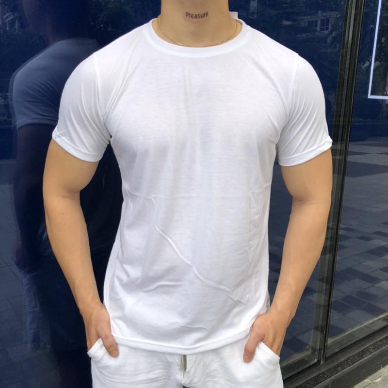 Áo phong Áo thun trơn đen trắng cotton 100%