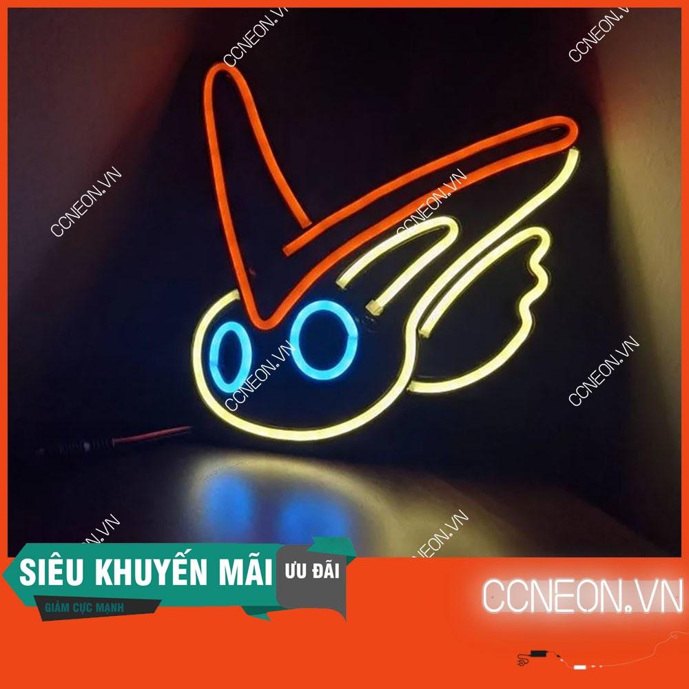 Đèn Trang Trí Led Neon Hình Cute Victini - Đèn Led Neon Nhân Vật Pokemon