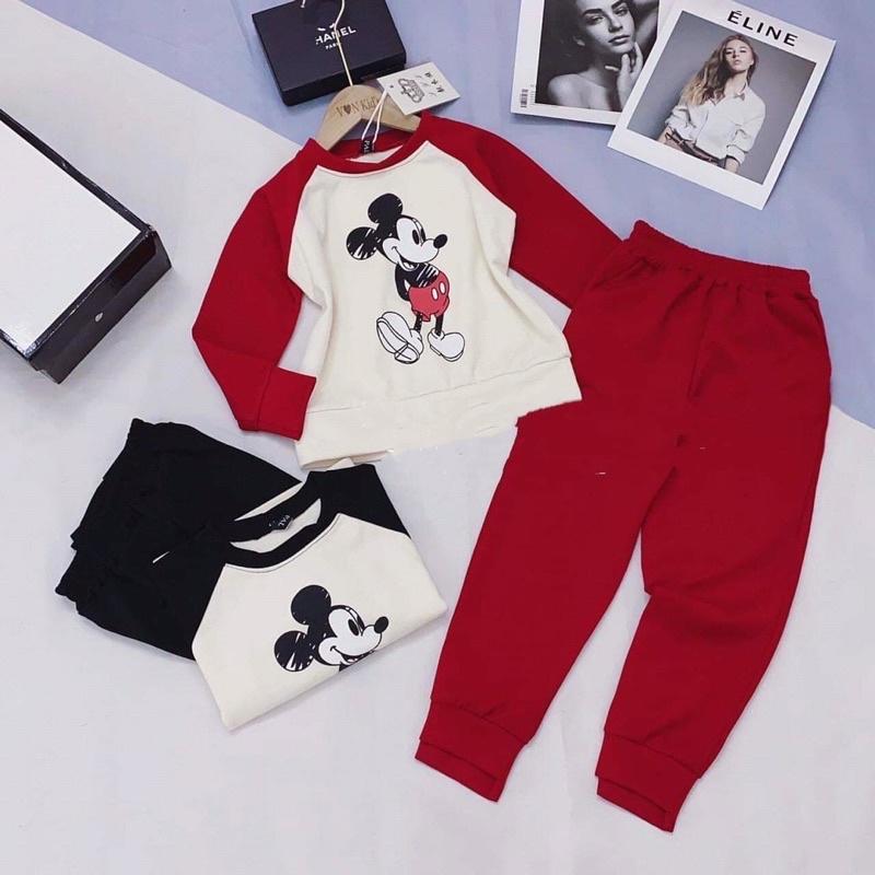 set bộ mickeyy dài tay cho bé 18-30kg