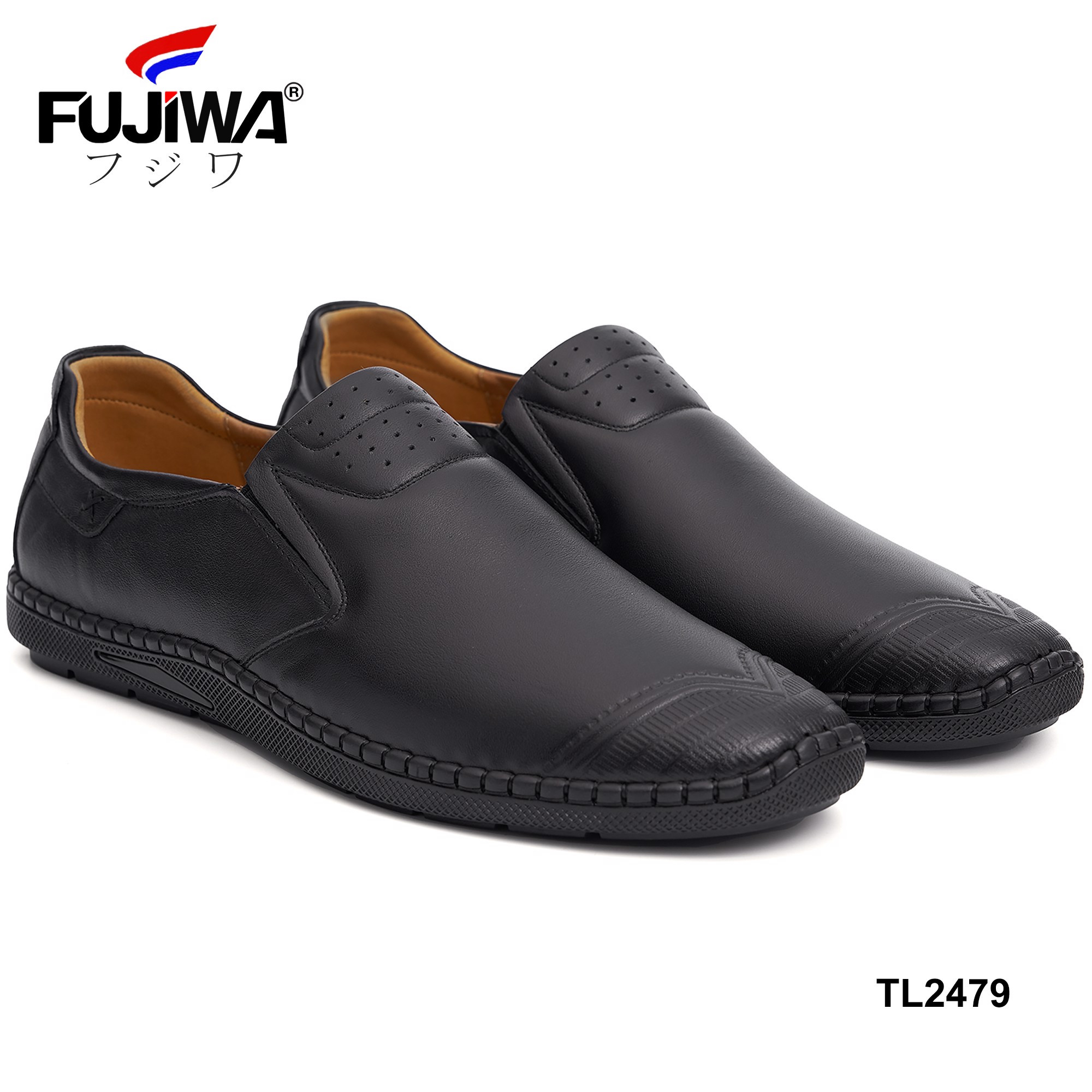 Giày Lười Nam Da Bò FUJIWA - TL2479. Lót Giày Rất Êm Chân. Được Đóng Thủ Công (Handmade). Size: 38, 39, 40, 41, 42, 43