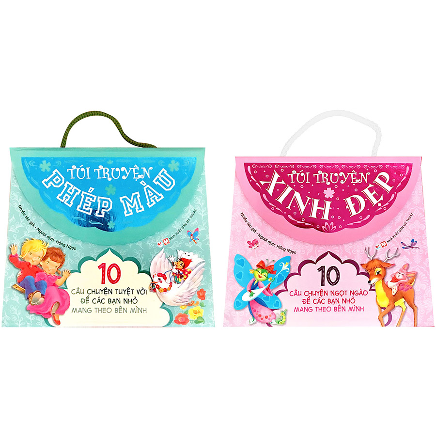 Combo 2 Bộ Túi: 10 Câu Chuyện Tuyệt Vời Để Các Bạn Nhỏ Mang Theo Bên Mình