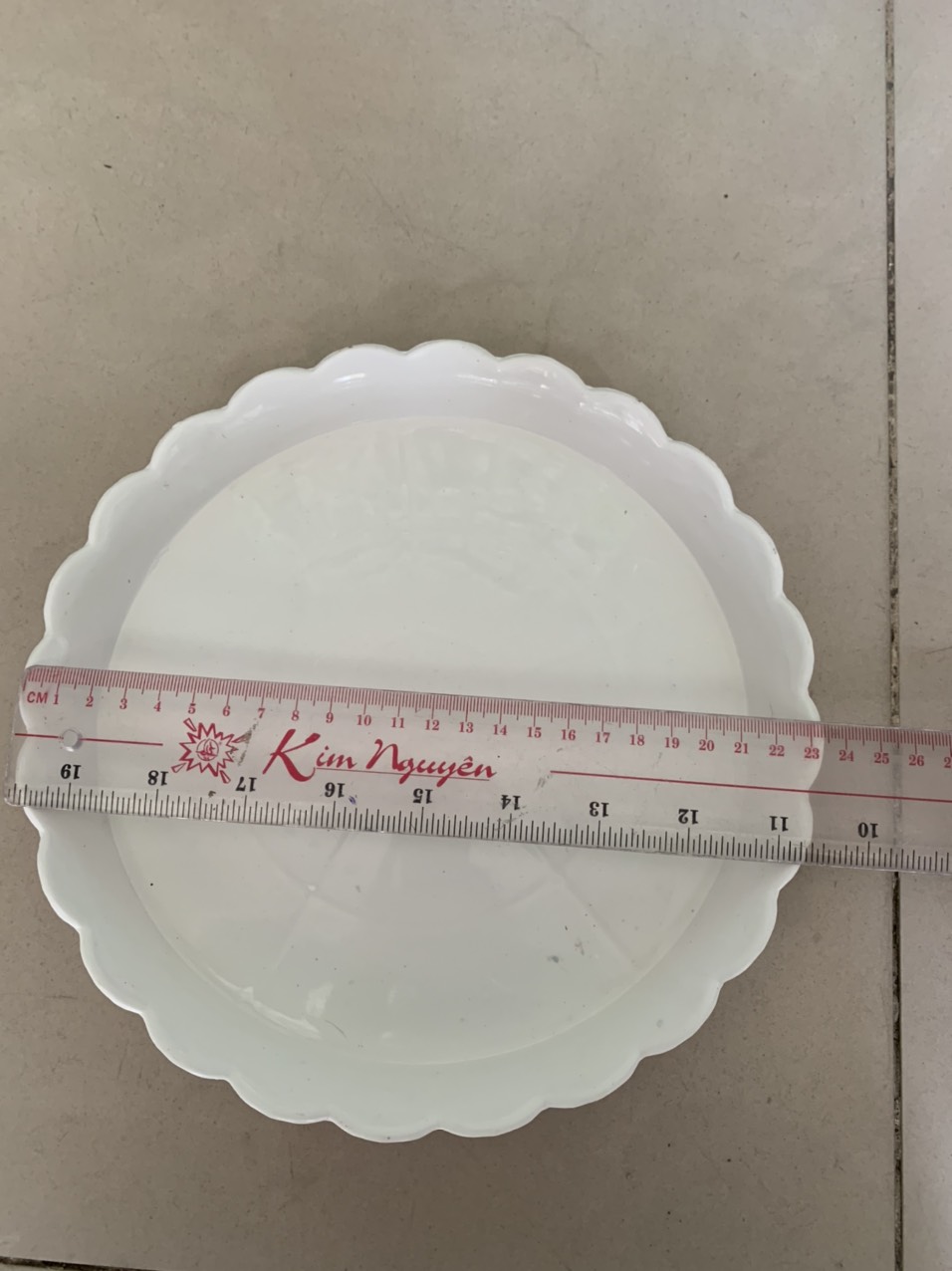 Dĩa nhựa đựng chậu trồng cây size 23,5cm