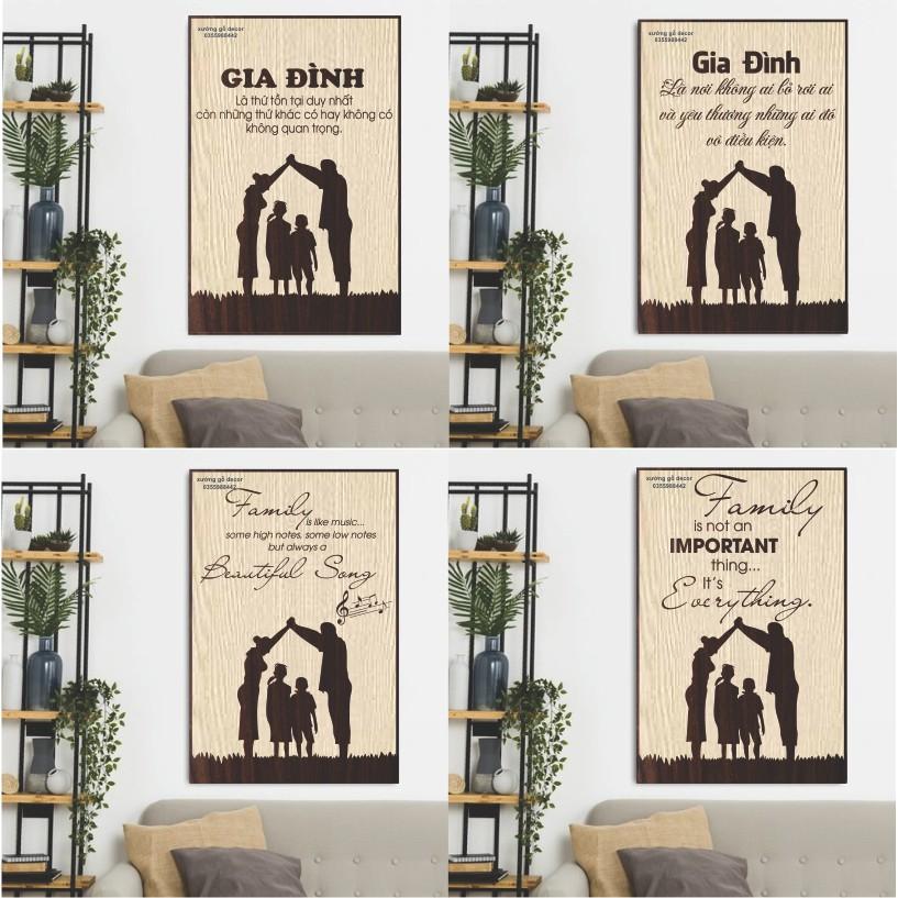 Tranh Treo Tường Câu Nói Hay Về Gia Đình Trang Trí Nhà Cửa, Decor Nội Thất Giá Rẻ