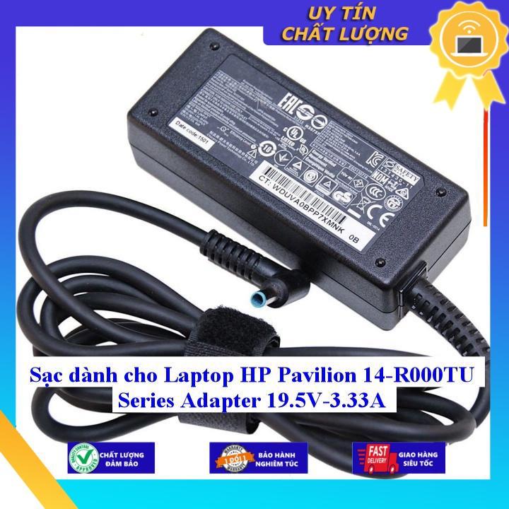 Sạc dùng cho Laptop HP Pavilion 14-R000TU Series Adapter 19.5V-3.33A - Hàng Nhập Khẩu New Seal