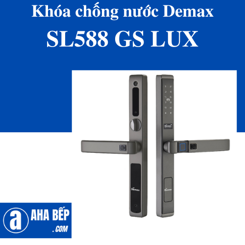 Khóa cửa chống nước Demax SL588 GS LUX. Hàng Chính Hãng