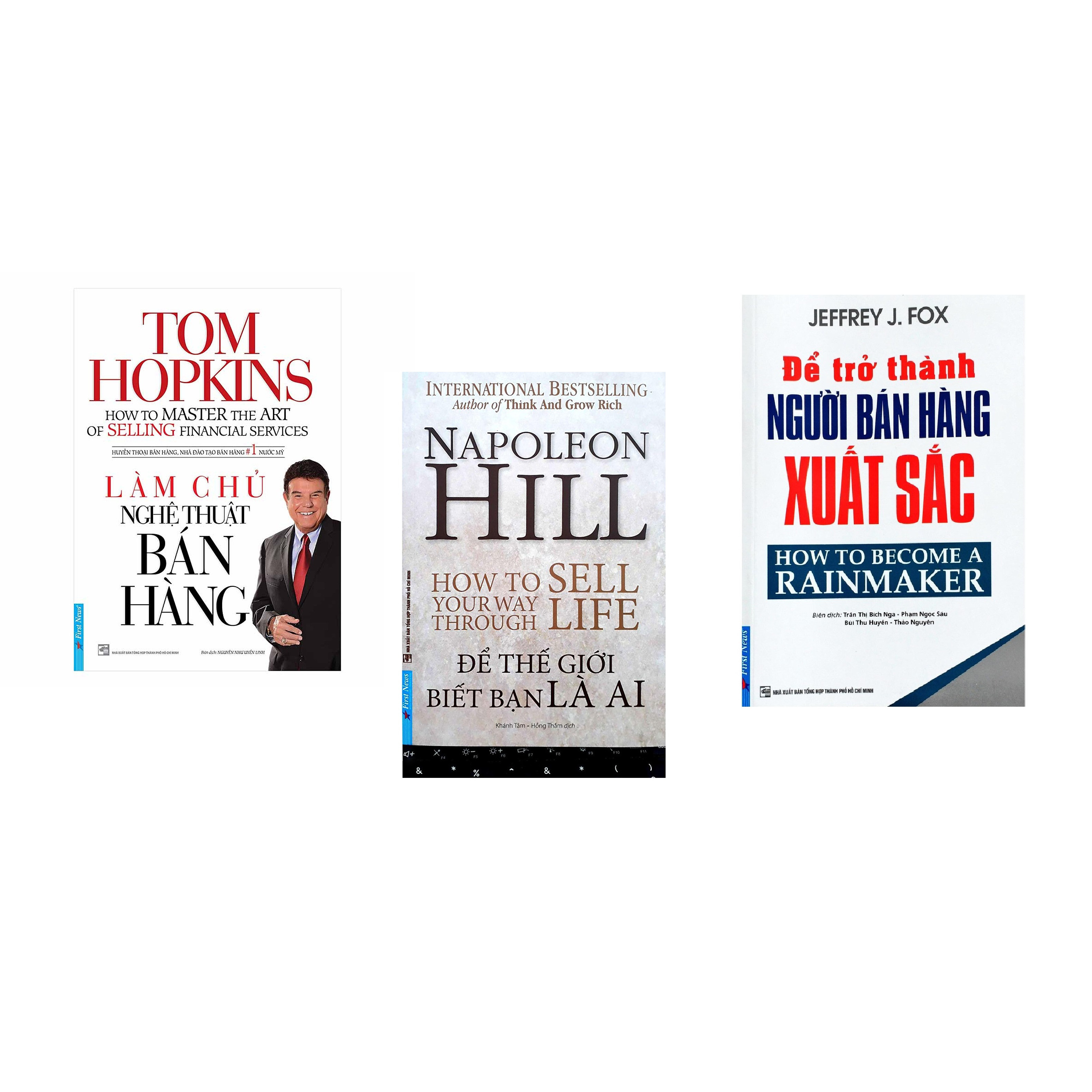 Combo 3 cuốn sách: Làm Chủ Nghệ Thuật Bán Hàng + Napoleon Hill - Để Thế Giới Biết Bạn Là Ai + Để Trở Thành Người Bán Hàng Xuất Sắc