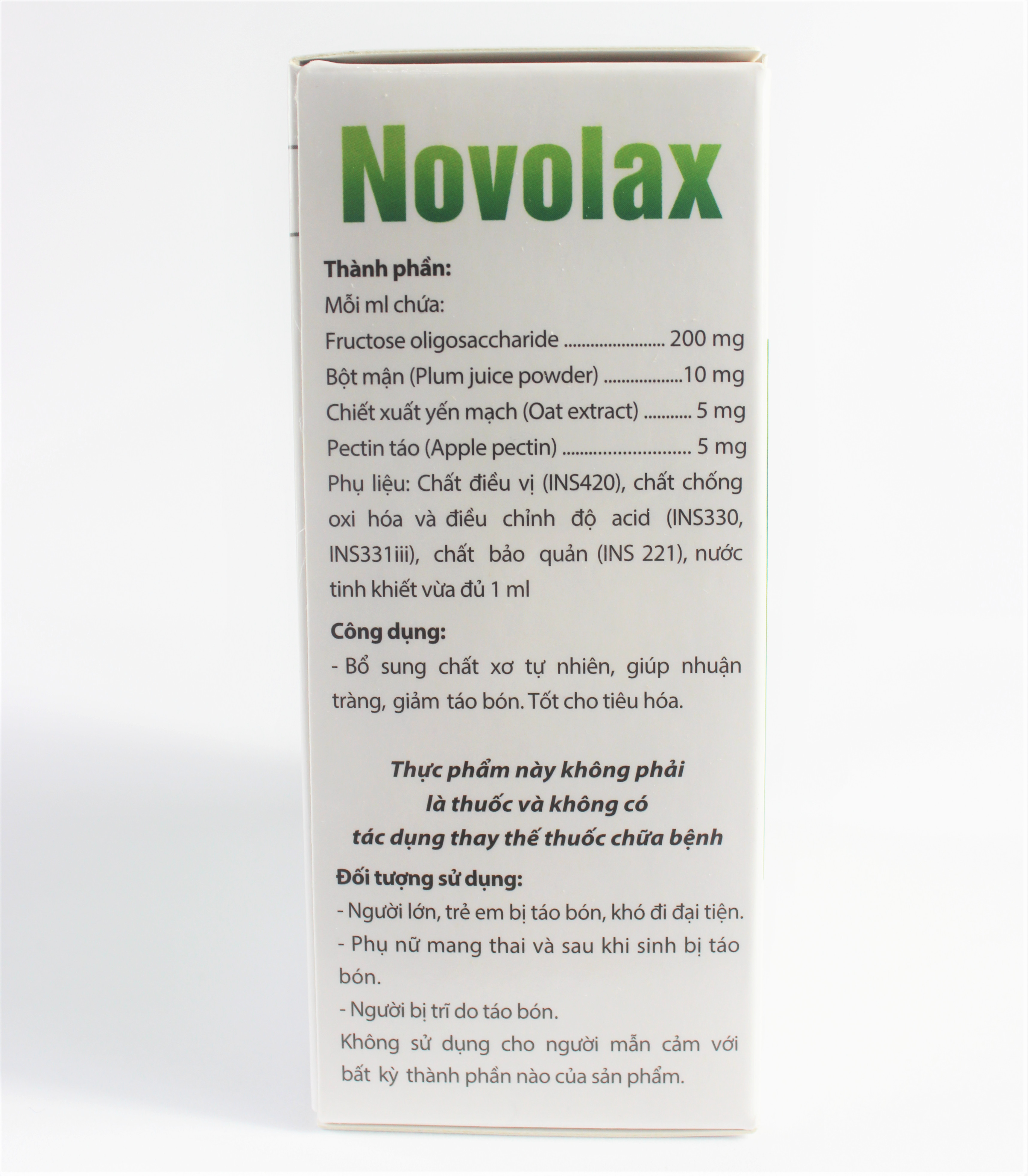 Ống Táo Bón Bà Bầu NOVOLAX Hộp 20 ống- Bổ Sung Chất Xơ Tự Nhiên - Nuôi Dưỡng Hệ Vi Sinh Đường Ruột, An Toàn, Hiệu Quả