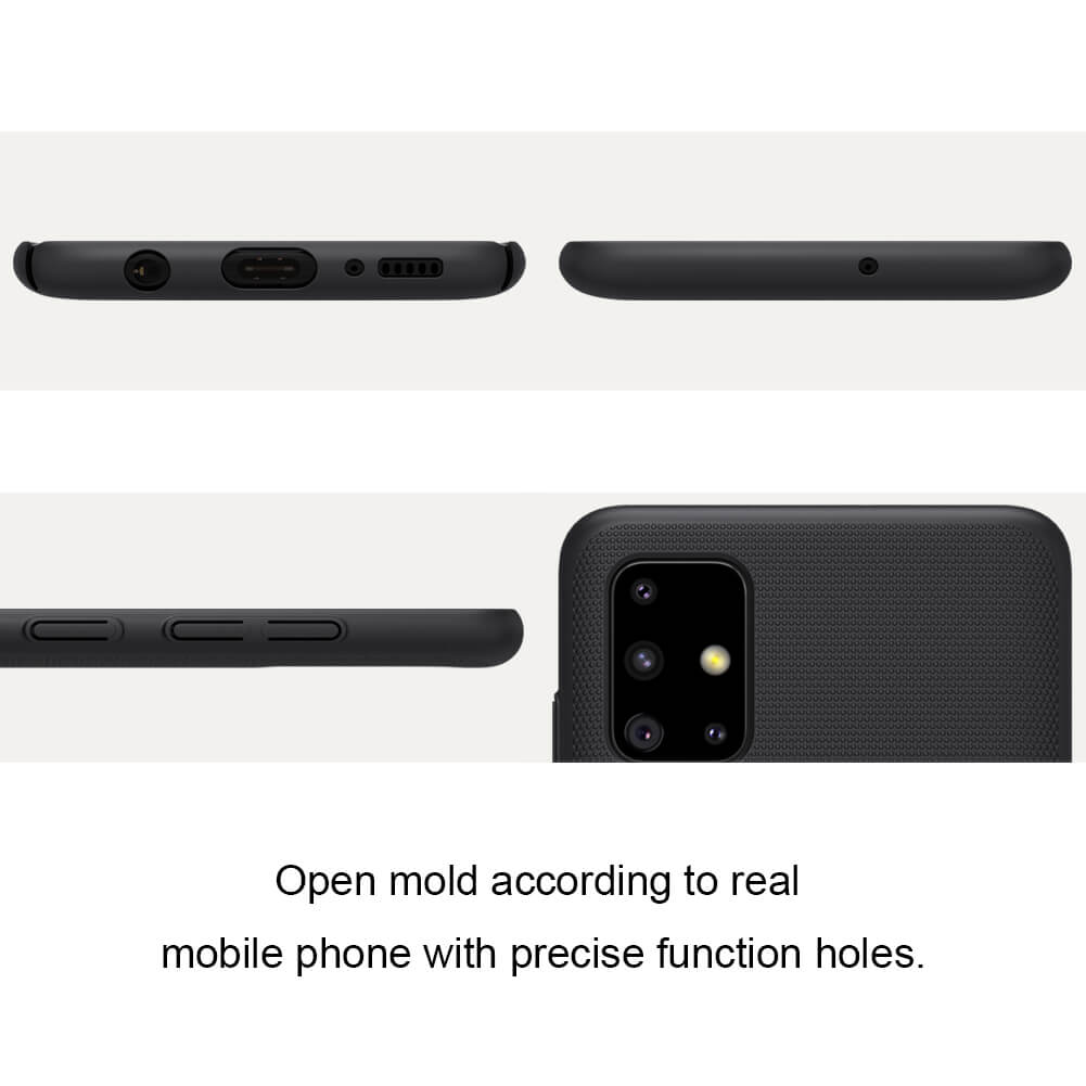 Ốp Lưng Sần chống sốc cho Samsung Galaxy A51 hiệu Nillkin Super Frosted Shield - Hàng Chính Hãng