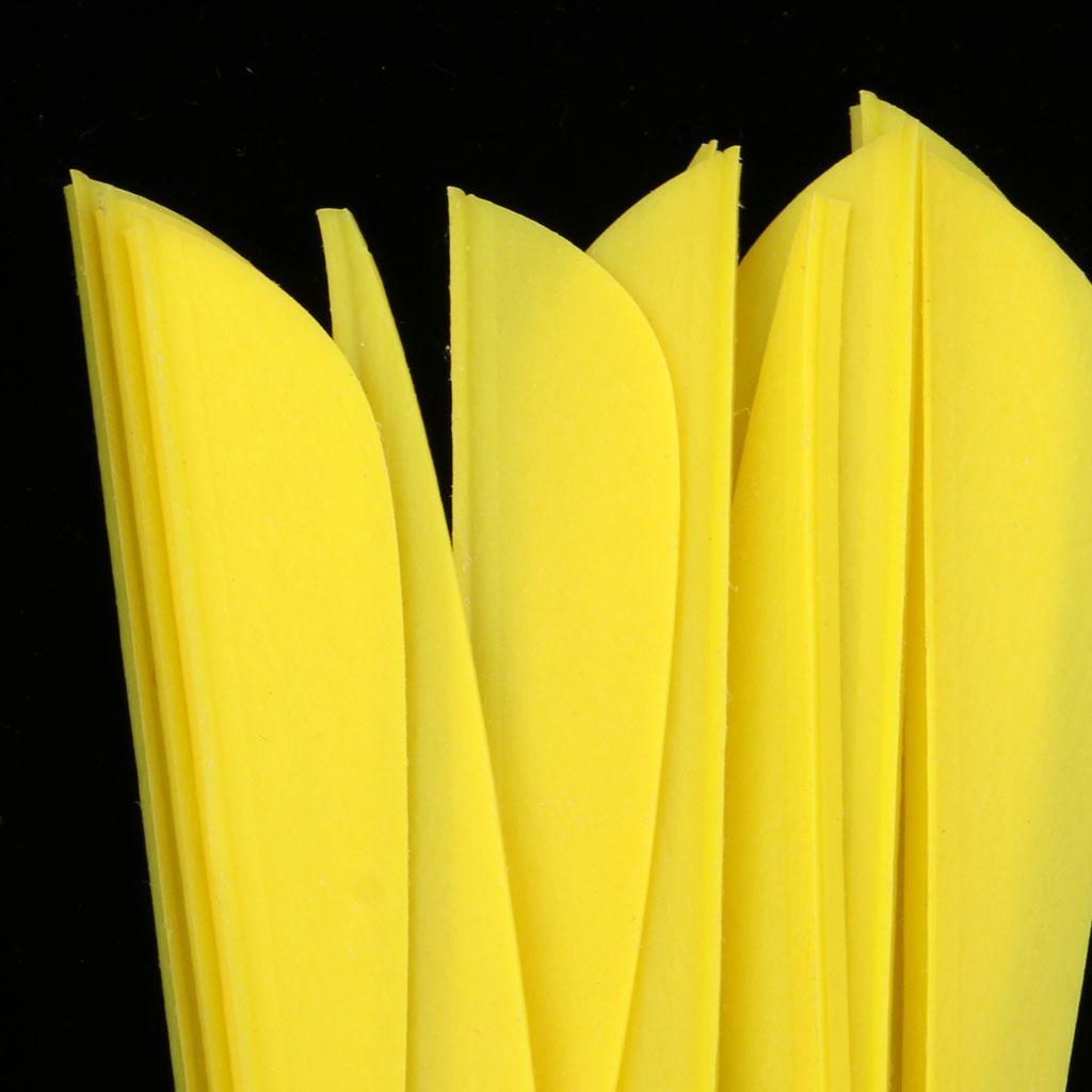 12 or 36Pcs 4 inch Archery Arrow Feather Plastic Vanes Fletching Fletches