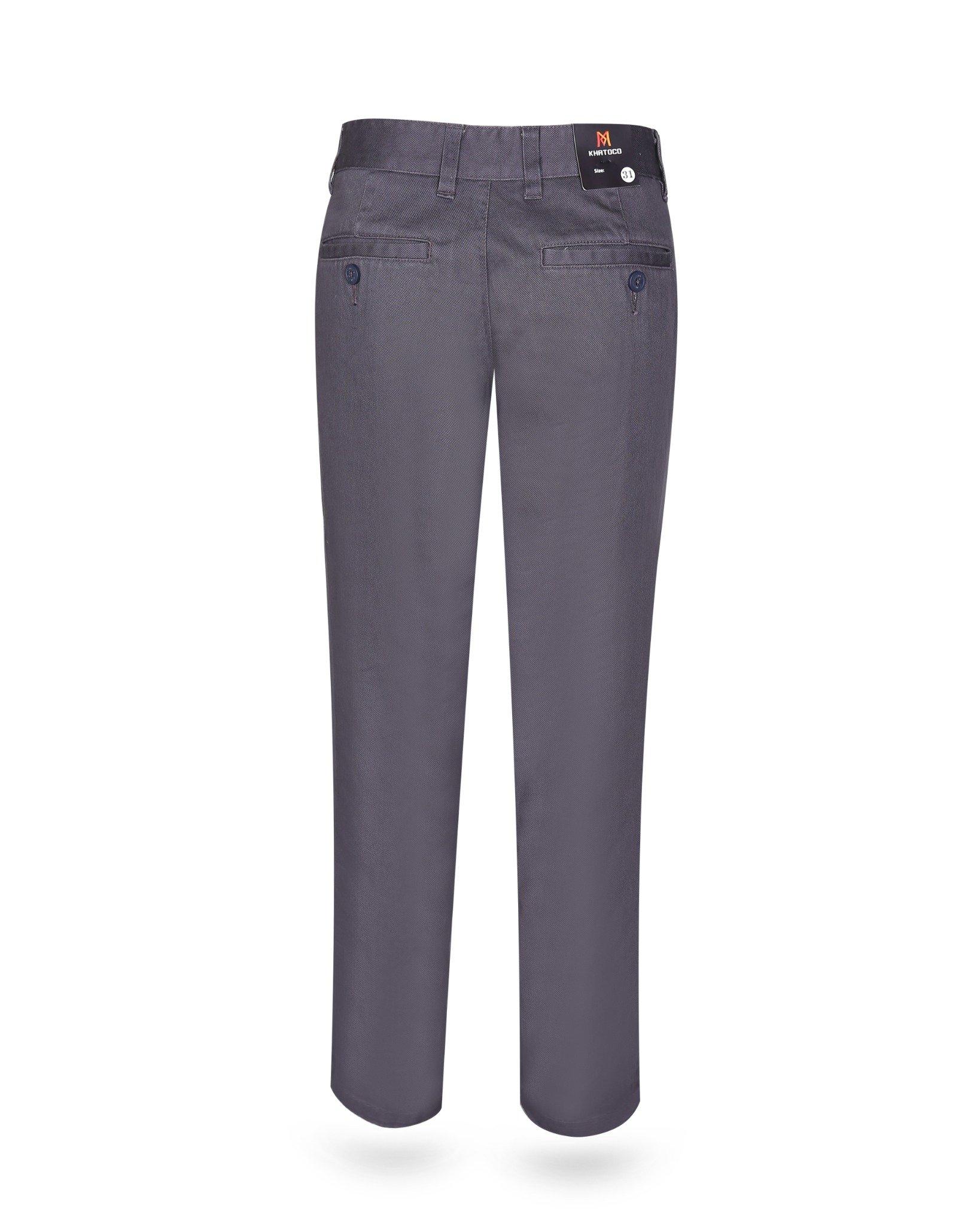 Quần kaki nam không ly Khatoco Q2M578R0-VNXM352-2506-0