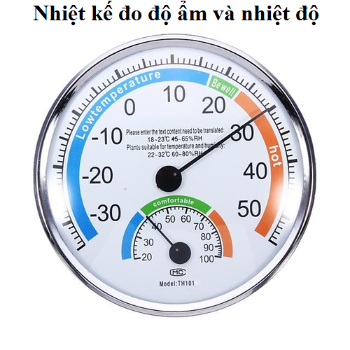 NHIỆT ẨM KẾ TH101 ĐO ĐỘ ẨM VÀ NHIỆT ĐỘ KHÔNG KHÍ - NHẬP KHẨU CAO CẤP - KHÔNG CẦN THAY PIN