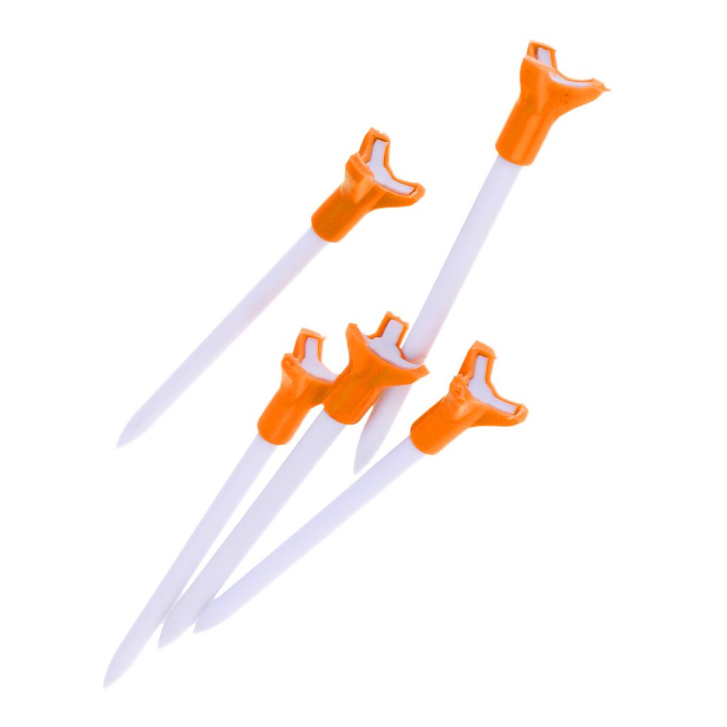 5 Pieces Eco-Friendly & Durable Plastic Golf Tees 83mm/3.3inch