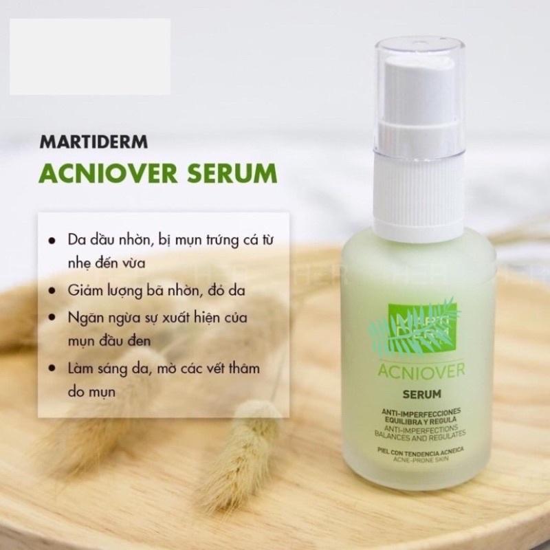 Serum giảm mụn & kiểm soát nhờn Martiderm acniover serum (30ml)