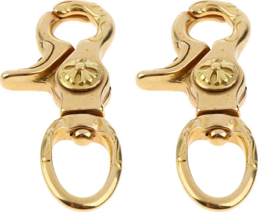2X Đồng Tôm Hùm Clip Xoay Móc Túi Móc Chìa Khóa Thủ Công Phát Hiện 12 Mm