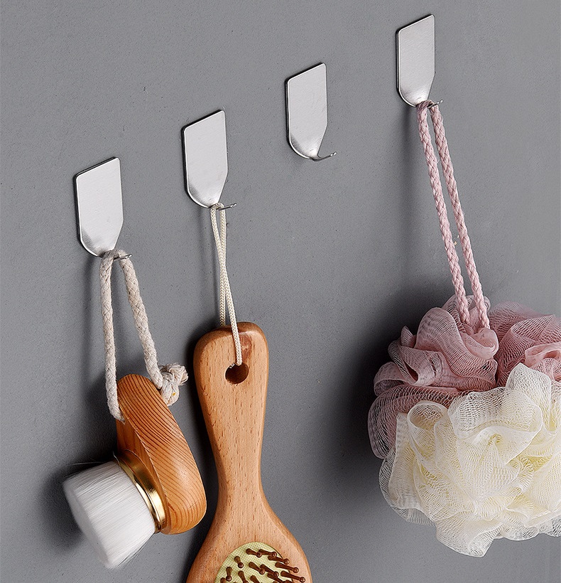 Móc Inox Treo Đồ Dán Tường Siêu Dính, Móc Giá Rẻ Tiện Dụng, Treo Đồ Đa Năng Dễ Dàng Sử Dụng Trong Gia Đình, Văn Phòng. - TakyHome 2001