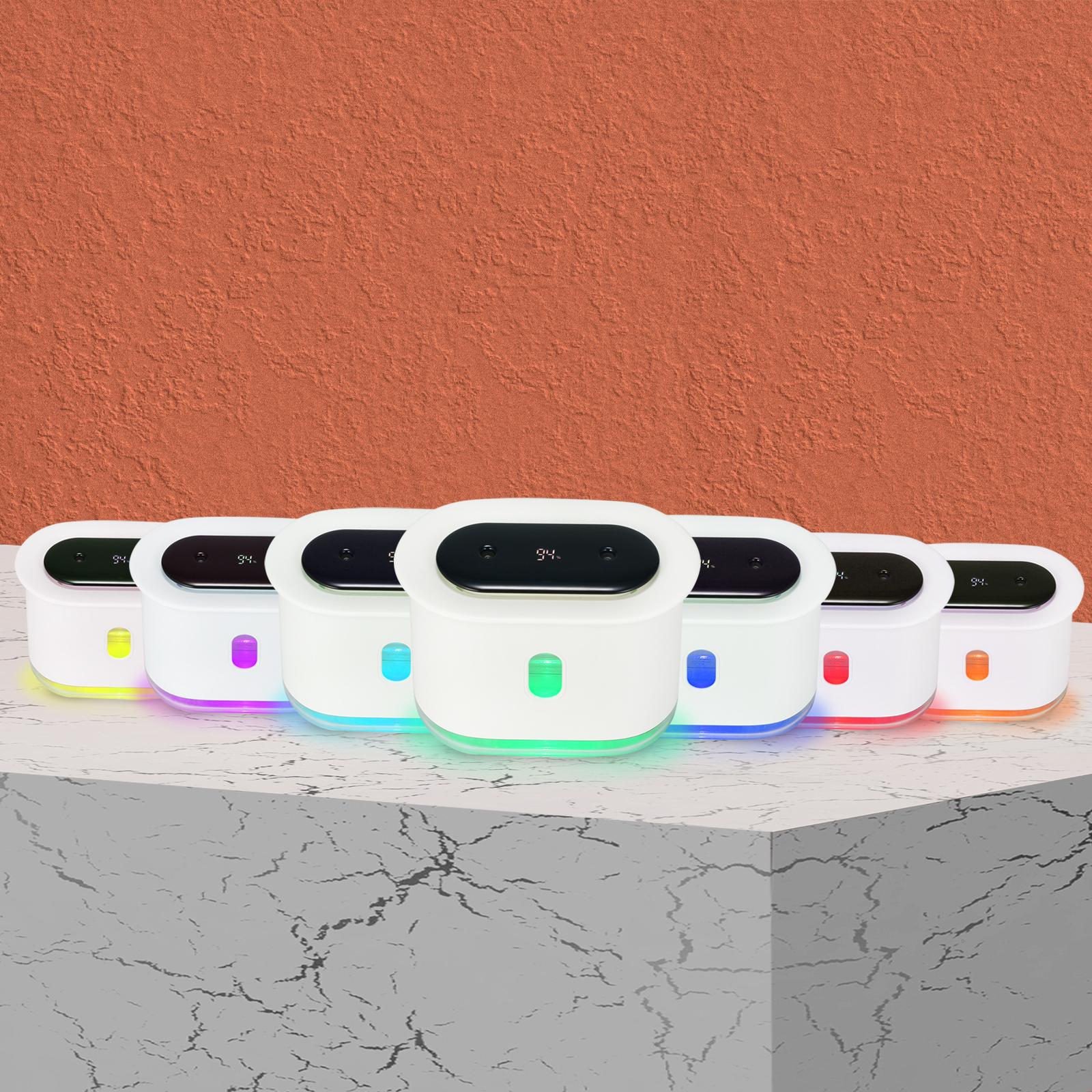 Máy tạo ẩm để bàn, máy phun sương làm mát, khuếch tán trong không khí, có đèn led, 1000mL