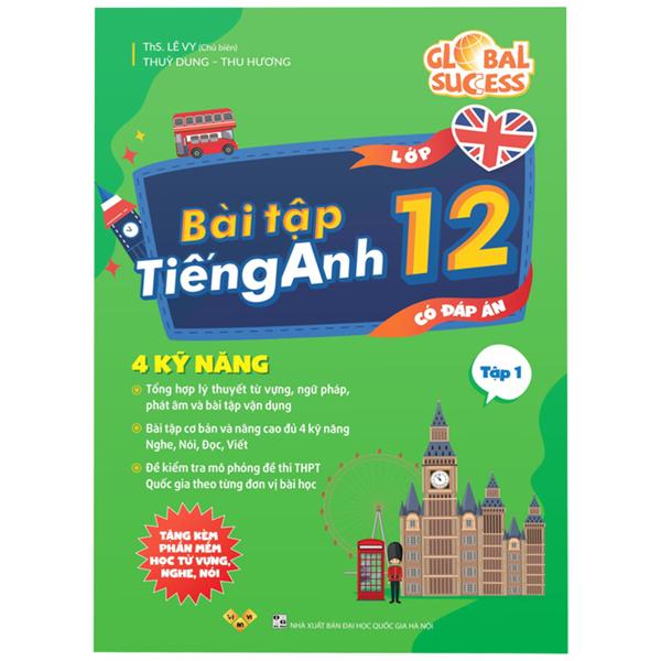 Sách - Global Success - Bài Tập Tiếng Anh 12 - Tập 1 (Có Đáp Án)