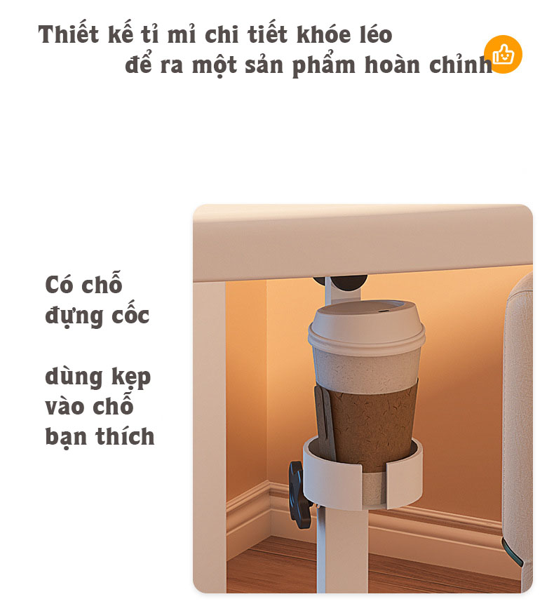 Bàn làm việc gấp gọn tùy chỉnh độ cao , tháo lắp dễ dàng DM1277