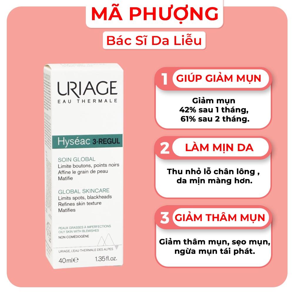 Kem dưỡng giảm mụn Uriage Hyseac 3 Regul Soin Global