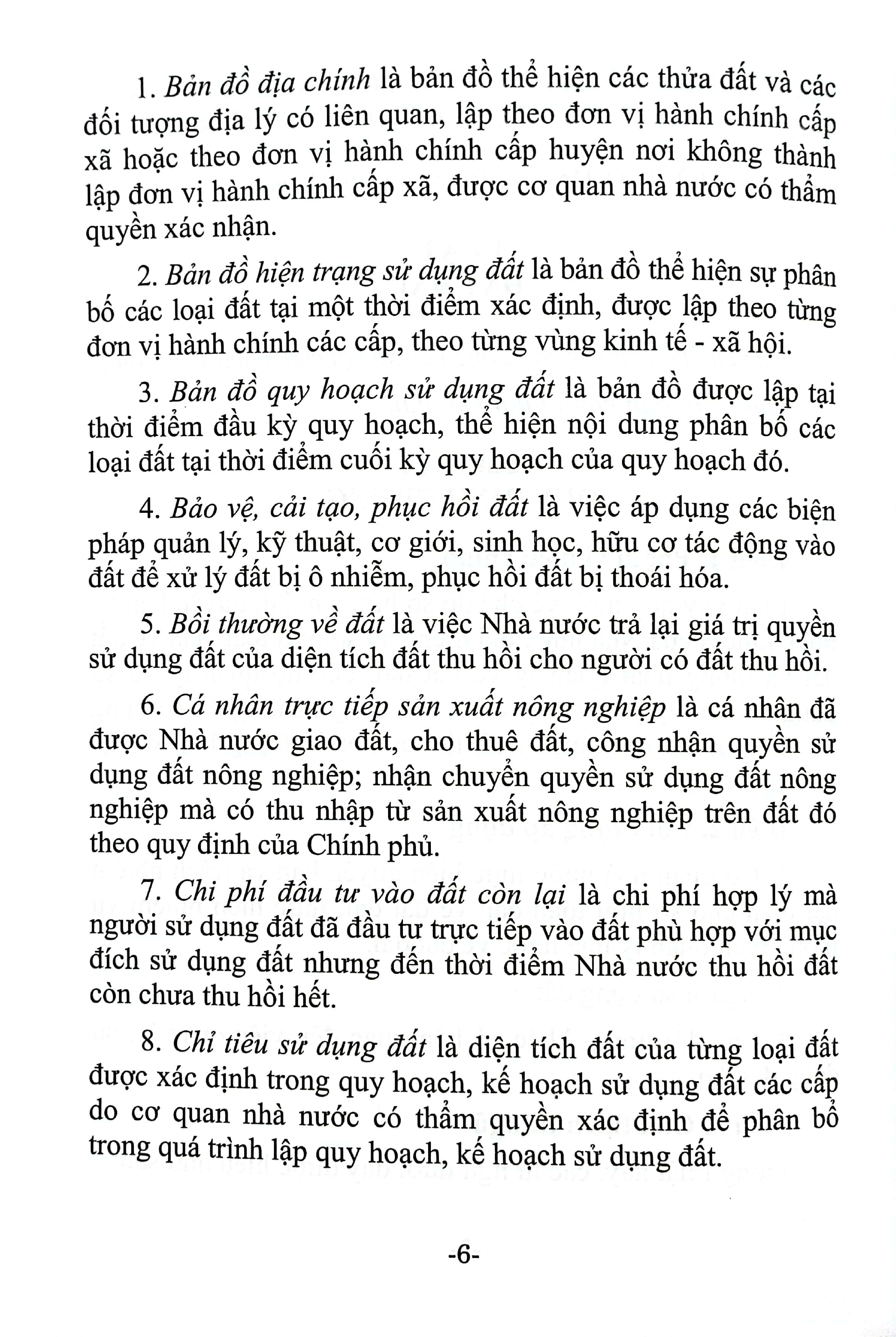 Luật Đất Đai (Hiện Hành)(Được Quốc Hội Thông Qua Ngày 18/01/2024, Có Hiệu Lực Từ Ngày 01/01/2025)