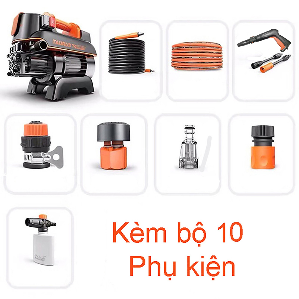 Máy xịt rửa xe cao áp tăng áp lực nước xịt siêu khỏe 206719