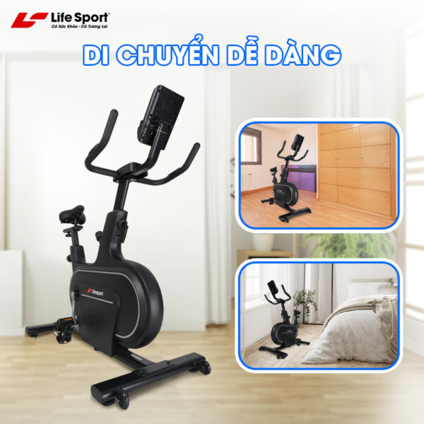 Xe Đạp Tập Lifesport LS-5977, Xe Đạp Tập Khung Sườn Chắc Chắn, Kháng Lực Đa Cấp Độ, Mà Hình Hiển Thị Chi Tiết Thông Số