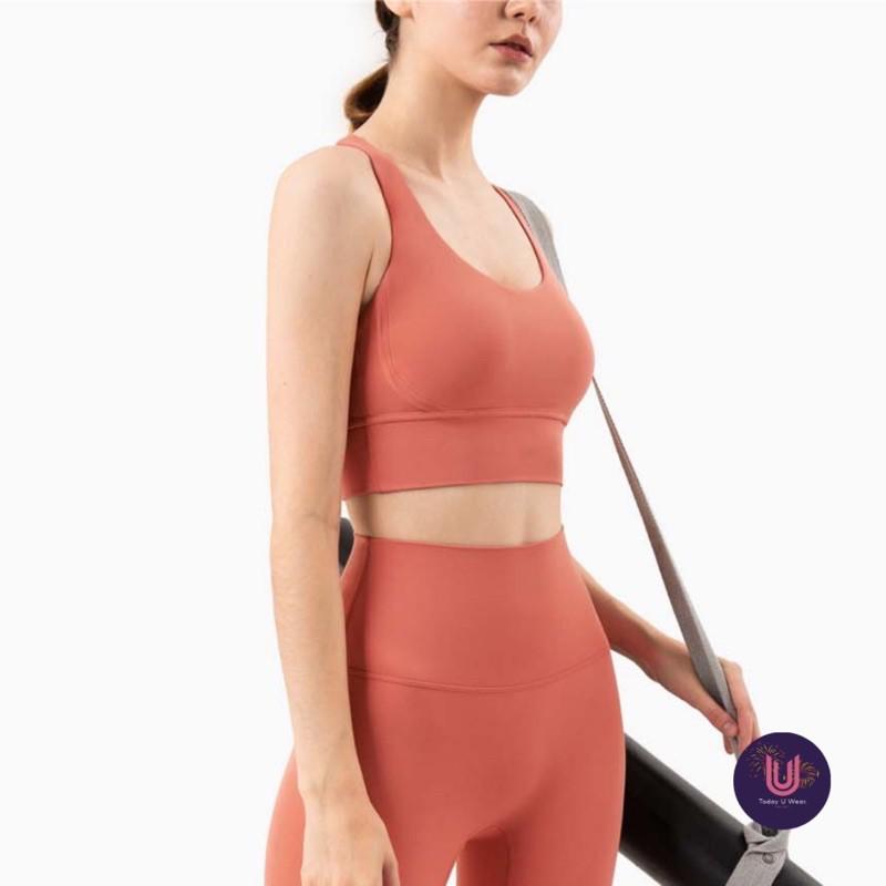 Áo Thể Thao Tập Gym Yoga Essential Bra (Áo không gọng, có mút, co giãn 4 chiều, thoáng khí, ôm dáng)
