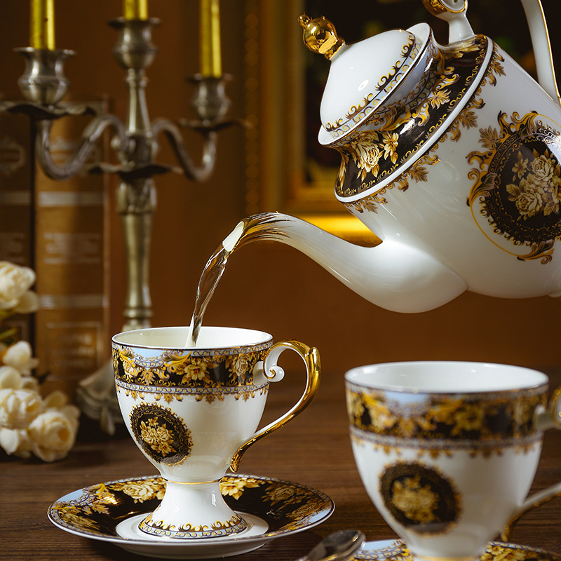 Tách trà sứ xương cao cấp Giang Tây - Tách trà phong cách châu Âu sang trọng GS01
