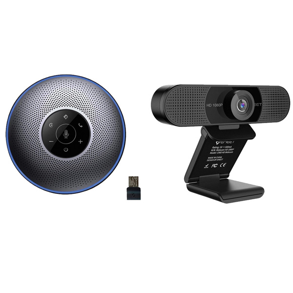 Bộ họp trực tuyến Micro kèm loa eMeet OfficeCore M2 kết hợp Webcam eMeet C960 full HD 1080p - Hàng chính hãng