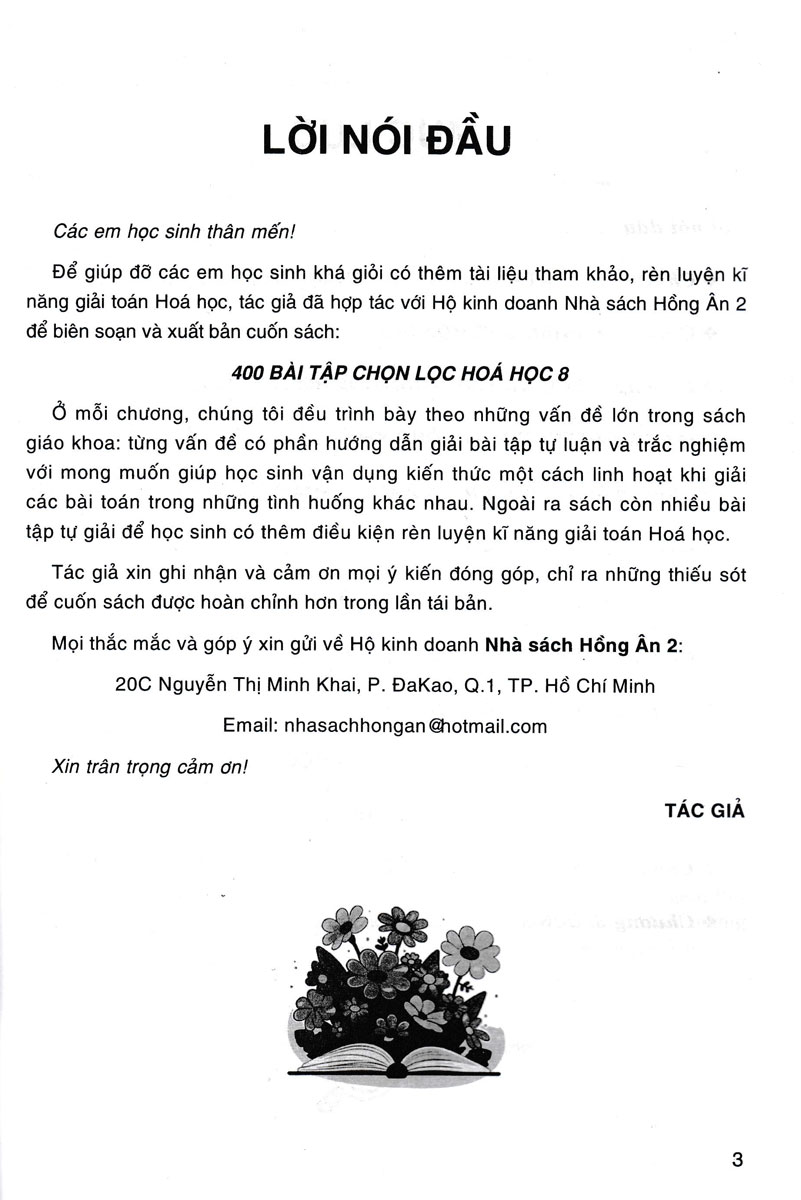 400 Bài Tập Chọn Lọc Hóa Học 8 (Dùng Chung Cho Các Bộ SGK Hiện Hành) _HA