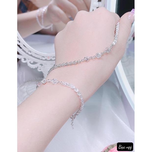Lắc tay đuôi phụng mix các mẫu, Vòng tay nữ Bạc Ta - Bạc npj