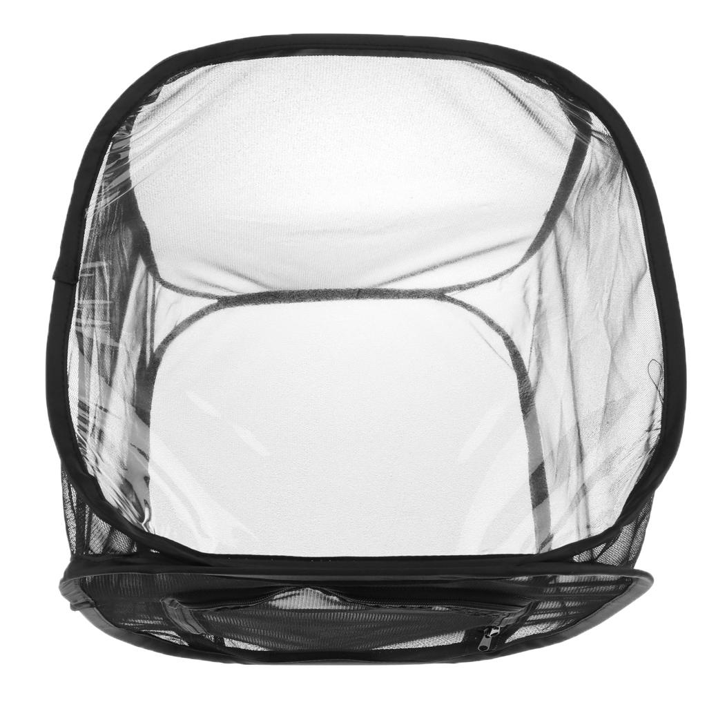Foldable Insect And Butterfly Habitat Net Terrarium Breeding Cage Black