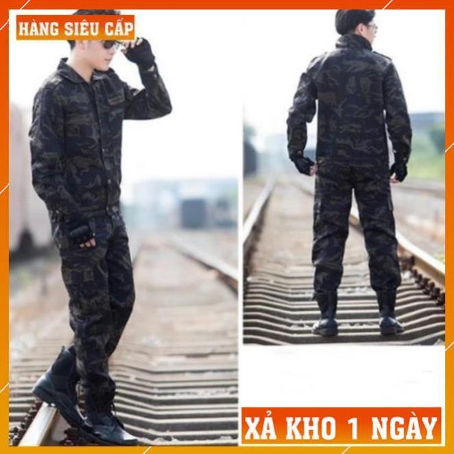 Quần Áo Lính Mỹ Giá Rẻ - Quần Túi Hộp Nam Kiểu Lính Rằn Ri