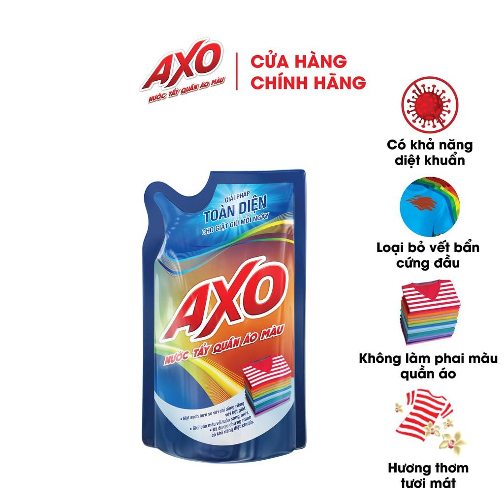 Combo 5 Nước Tẩy Quần Áo Màu AXO Hương Tươi Mát Túi 400ML