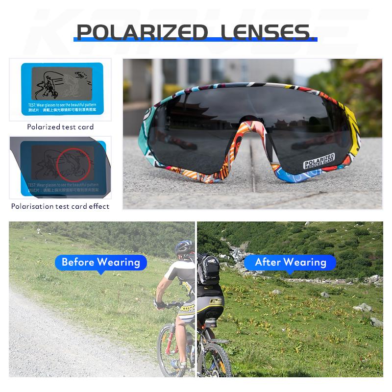 Kính râm xe đạp MTB Kính kính tuần hoàn Cycles Goggles kính xe đạp Đàn ông/Phụ nữ đi xe đạp kính mắt Color: 08 Lenses Color: 1 lens