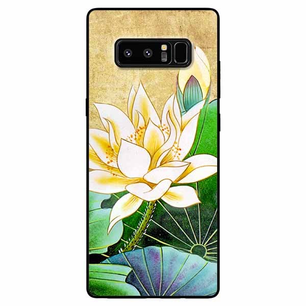 Ốp lưng dành cho Samsung Note 8 mẫu Hoa Sen Vàng