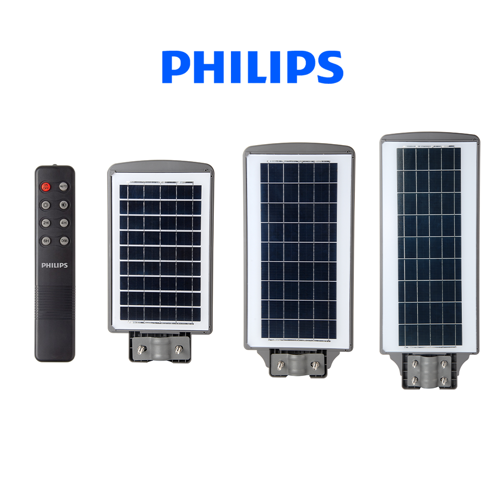 Đèn đường Philips năng lượng mặt trời (full phụ kiện) BRC050 LED40/ LED20/ LED10