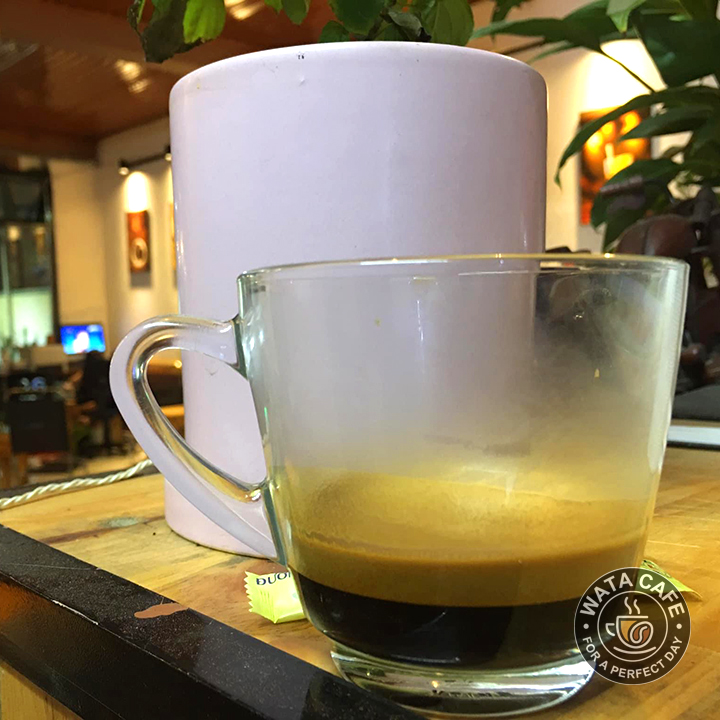 cà phê hạt pha máy WataCafe Espresso phối Robusta và Arabica