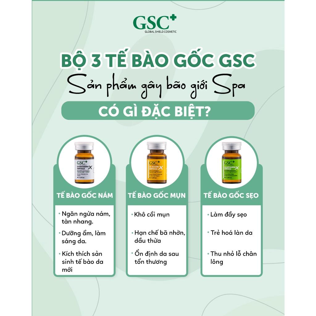 HÀNG NHẬP KHẨU - Tế bào gốc xử lý sẹo GSC GA Anti Ageing Ampoule X làm đầy mờ sẹo thâm sẹo lồi sẹo rỗ 8ml - Hàn Quốc