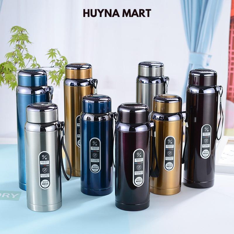 Bình Giữ Nhiệt Chất Liệu Inox SUS 304-316 Cao Cấp Nhiều Dung Tích 600-800-1000Ml Huyna Mart BGN06